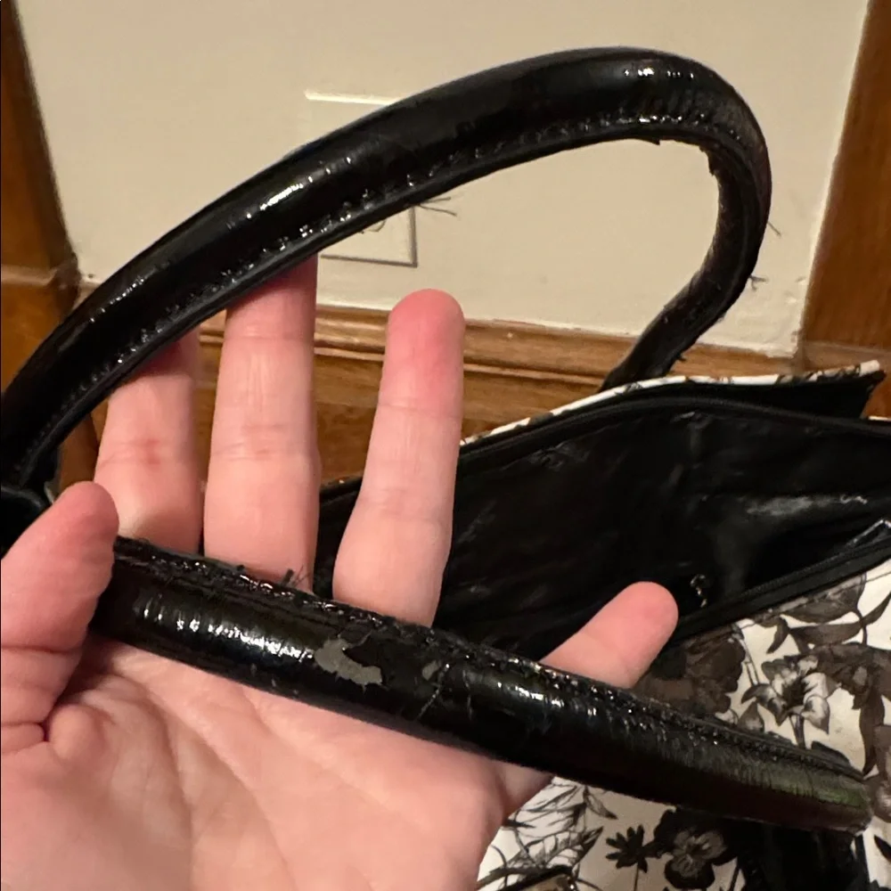 Cabrelli & Co. Roller Bag Briefcase in the Two-Tone Floral pattern - Picture 8 of 10